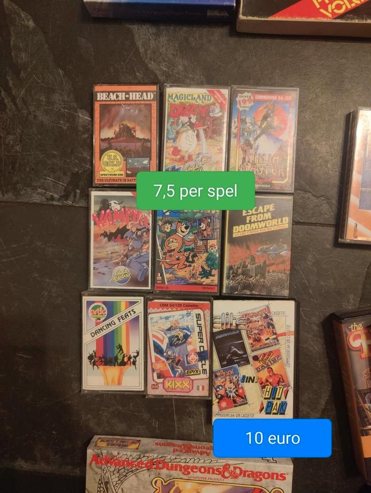 Commodore 64 Games - Diverse Titels, Computers en Software, Vintage Computers, Ophalen of Verzenden