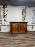 Antieke Houten Boerderij Kast, Ophalen, Gebruikt, 150 tot 200 cm, Eikenhout