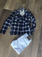 Z.g.a.n. blouse overhemd vest van Threadbare Mt M, Blauw, Zo goed als nieuw, Threadbare, Halswijdte 39/40 (M)