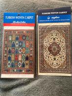 Miniatuur Turkse Tapijten - Set van 2, Minder dan 50 cm, Blauw, Ophalen of Verzenden, Zo goed als nieuw