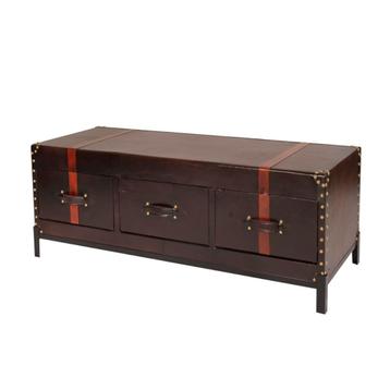 Salontafel, Lage Ladekast, Bijzettafel, Leer, Kast, Dressoir beschikbaar voor biedingen