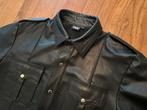 Mister B Mr B leren shirt, Kleding | Heren, Overhemden, Zwart, Zo goed als nieuw, Mister B, Halswijdte 39/40 (M)