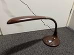 Bureaulamp bruin hout fineer lamp bureau, Huis en Inrichting, Lampen | Tafellampen, Ophalen, Zo goed als nieuw, Minder dan 50 cm