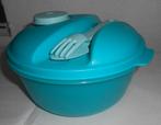 Tupperware fris op weg saladebak 1,5L Blauw NIEUW, Ophalen of Verzenden, Nieuw, Blauw, Overige typen