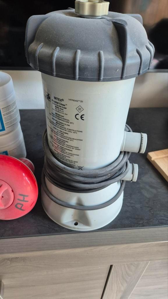 Zwembadpomp met toebehoren, Tuin en Terras, Zwembaden, Zo goed als nieuw, Opzetzwembad, Minder dan 80 cm, Rechthoekig, Ophalen