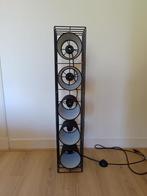 Ozzy Moderne Zwarte Vloerlamp met 5 Lampenkappen, Huis en Inrichting, Ophalen of Verzenden, Zo goed als nieuw, Metaal, 100 tot 150 cm