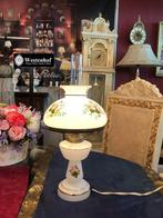 Brocante olielamp - tafellamp - elektrische olie lamp antiek, Huis en Inrichting, Lampen | Tafellampen, Ophalen of Verzenden, Gebruikt