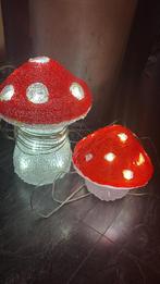 2 licht paddestoelen, Ophalen of Verzenden, Gebruikt, Licht