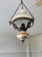 Antieke Hanglamp met Bloemmotief, Antiek en Kunst, Ophalen