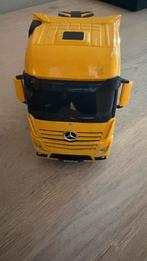 Gele Mercedes Actros Speelgoed Truck, Ophalen of Verzenden, Zo goed als nieuw