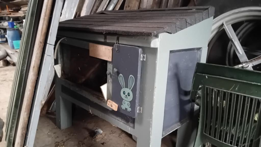 Konijnenhok, Dieren en Toebehoren, Knaagdieren en Konijnen | Hokken en Kooien, Ophalen, Gebruikt, 90 cm of meer, Konijn