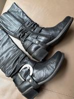 Wolky Laarzen - Maat 40 - Zwart Leder, Kleding | Dames, Schoenen, Hoge laarzen, Wolky, Zwart, Ophalen of Verzenden