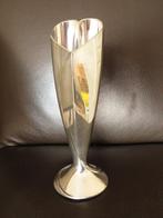 Verzilverd hartvormig vaasje silverplate 20 cm, Antiek en Kunst, Ophalen of Verzenden