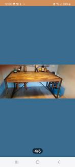 sloophout industriële tafel t.e.a.b., Huis en Inrichting, Tafels | Eettafels, Ophalen of Verzenden, Gebruikt, Rechthoekig, 50 tot 100 cm