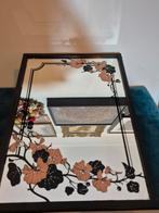 vintage spiegel oost Indische kers, Ophalen, Rechthoekig, Minder dan 50 cm