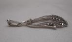Zilveren vintage hanger met markasiet nr.299, Verzenden, Zo goed als nieuw, Zilver, Zilver