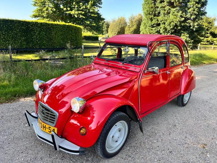 Citroen 2 CV 2CV6, Auto's, Citroën, Bedrijf, Te koop, 2CV, Benzine, Sedan, Handgeschakeld, Geïmporteerd, Rood, Voorwielaandrijving