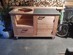 Kamado tafel / buiten keuken, Ophalen, Houtskool