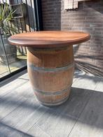 Stijlvolle staantafel van oud wijnvat, Ophalen of Verzenden, Gebruikt