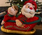 Zingende kerstman in arreslee 🎅🏻 🎁, Diversen, Ophalen of Verzenden, Zo goed als nieuw