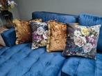 Decoratieve Kussens - Set van 4, Ophalen of Verzenden, Zo goed als nieuw, Overige kleuren, Vierkant