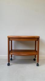 Vintage Deense houten bijzettafel van Salling Stolefabrik, 50 tot 100 cm, Teakhout, Zo goed als nieuw, Overige vormen