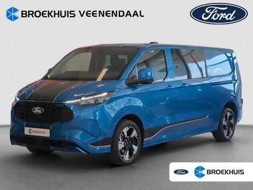 Ford Transit Custom 2.5 PHEV L2H1 Sport 233 PK | Dubbelcabin, Auto's, Bestelauto's, Bedrijf, Te koop, 360° camera, ABS, Achteruitrijcamera