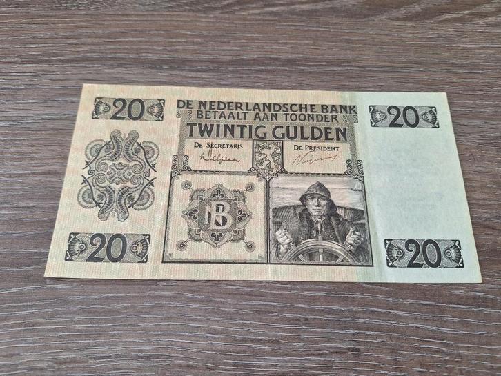 Heel mooi biljet 20 gulden Roerganger / Stuurman, 1926, Postzegels en Munten, Bankbiljetten | Nederland, Ophalen of Verzenden