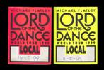 Lord Of The Dance BACKSTAGE PASS Michael Flatley Rotterdam, Verzenden, Gebruikt, Foto of Kaart