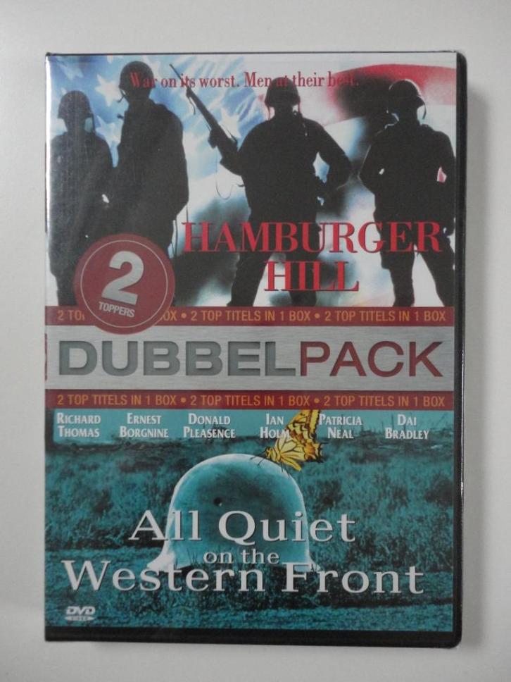 Hamburger Hill (1987) & All Quiet on the Western Front (1979, Cd's en Dvd's, Dvd's | Actie, Nieuw in verpakking, Oorlog, Vanaf 16 jaar