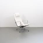 1x Vitra Eames EA 124 Fauteuil Wit Leer - Chroom, Huis en Inrichting, Niet ingevuld, Niet ingevuld, 75 tot 100 cm, Ophalen of Verzenden