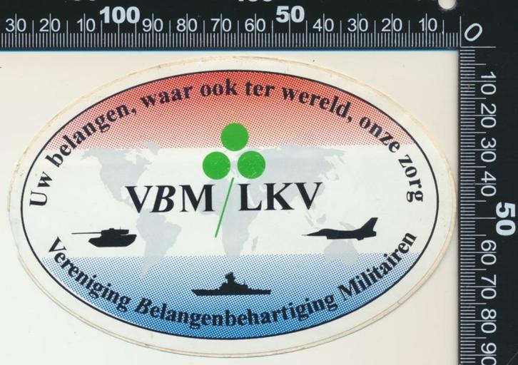 Sticker: VBM LKV (2), Verzamelen, Stickers, Zo goed als nieuw, Bedrijf of Vereniging, Ophalen of Verzenden