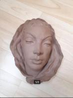 vintage wandmasker Majolika G. Wolterhoff 50er, Ophalen, Huis en Inrichting