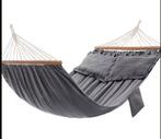 Grijze Hangmat met Kussens en Draagtas, Tuin en Terras, Hangmatten, Opvouwbaar, Meerpersoons, Nieuw, Ophalen of Verzenden