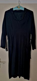 Vintage jaren 30 40 jurk maat 40 42 m, Maat 38/40 (M), Zwart, Ophalen of Verzenden, Zo goed als nieuw