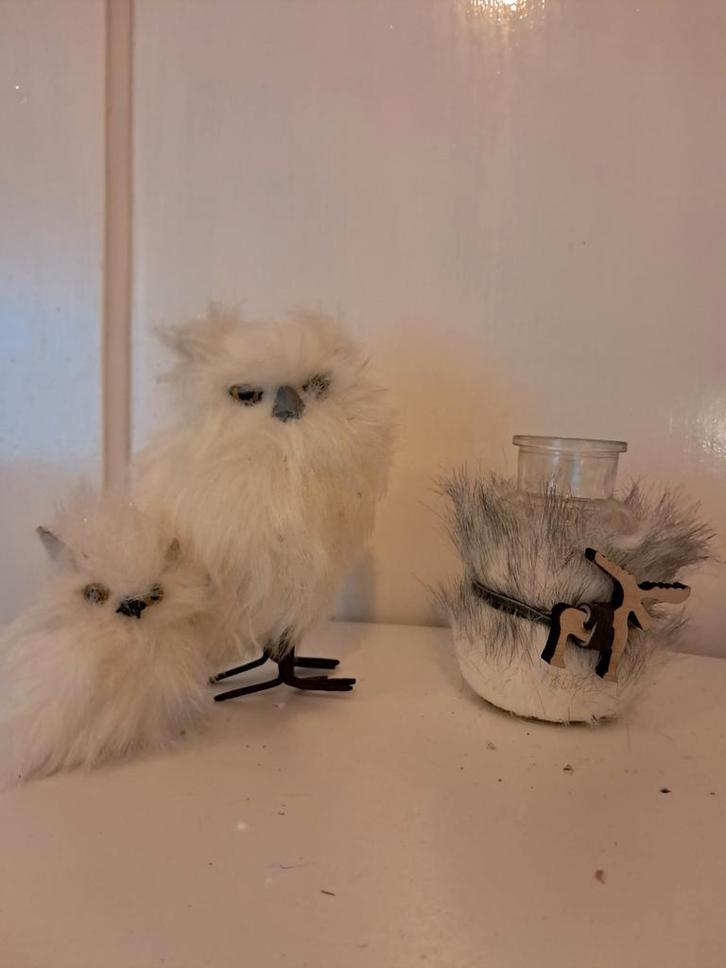 Decoratieve Uilen en Vaas Set, Antiek en Kunst, Antiek | Woonaccessoires, Ophalen of Verzenden