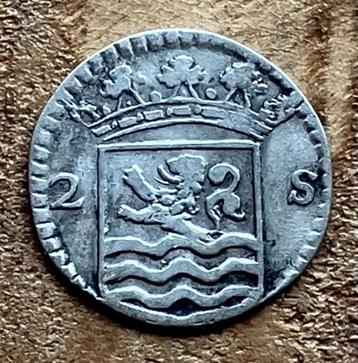 2 stuiver / wapenstuiver Zeelandia 1745 beschikbaar voor biedingen