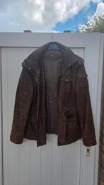 Leren jas bruin ( maat  XXL) met capuchon, Kleding | Dames, Jassen | Winter, Ophalen of Verzenden, Gedragen, Maat 46/48 (XL) of groter