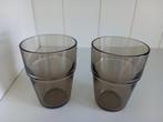Vintage rookglas bierglazen, Huis en Inrichting, Glas of Glazen, Ophalen of Verzenden, Overige stijlen, Glas