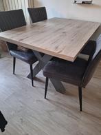Eetkamer tafel, 50 tot 100 cm, 100 tot 150 cm, Rechthoekig, Eikenhout