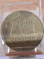 Bronzen penning Harlingen 750 jaar., Postzegels en Munten, Penningen en Medailles, Ophalen of Verzenden, Brons, Nederland
