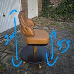 Cognac kleurige casino stoel, Huis en Inrichting, Stoelen, Ophalen, Gebruikt, Bruin, Eén