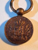 Miniatuur medaille trouwe dienst brons W, Ophalen of Verzenden, Landmacht, Nederland, Lintje, Medaille of Wings