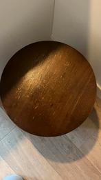 Acacia Houten Bijzettafel, Huis en Inrichting, Tafels | Bijzettafels, Minder dan 45 cm, Minder dan 55 cm, Gebruikt, Rond