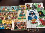 Vintage puzzels en spelletjes fabeltjeskrant medaillons doek, Ophalen of Verzenden, 10 tot 50 stukjes, Zo goed als nieuw