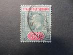 A06079: Straits Settlements EVII 50 c CA, Postzegels en Munten, Postzegels | Azië, Ophalen of Verzenden