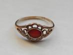 Oude koraal gouden ring 14 krt, Sieraden, Tassen en Uiterlijk, Antieke sieraden, Ophalen of Verzenden, Goud, Ring, Met edelsteen