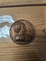 Oude bronzen medaille Merle D'Aubigné, Ophalen of Verzenden, Brons, Nederland