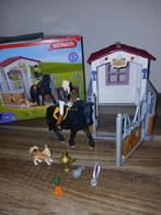 schleich paardenstal met ruiter, Ophalen of Verzenden, Gebruikt, Jongen of Meisje