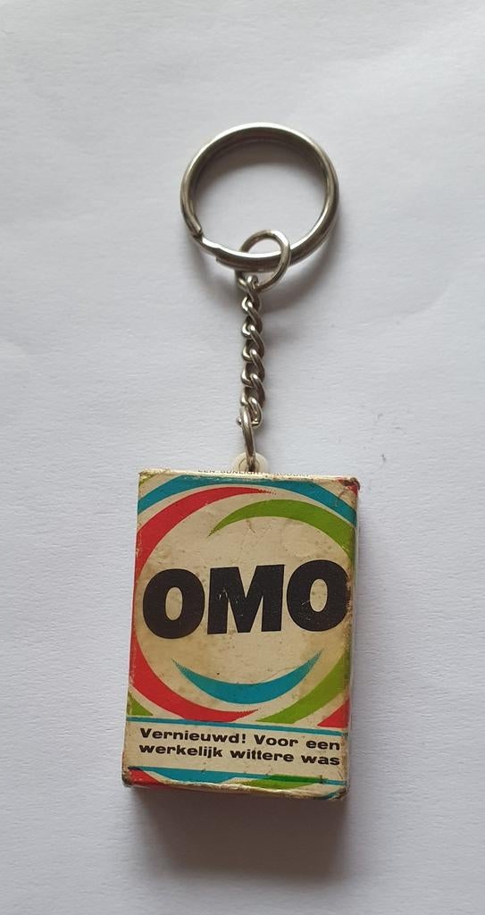 Omo Sleutelhanger - Vintage Wasmiddel Reclame, Ophalen of Verzenden, Gebruikt, Overige typen
